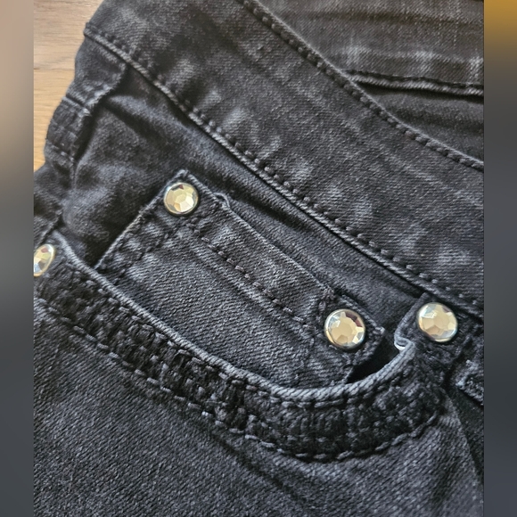 Lee Platinum Label Barely Bootcut Midrise Black Jeans Women's Size 10 Short - Picture 5 of 16